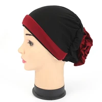 girls head kerchiefs women floral turban hat india cap muslim hats hairnet chemo cap elastic flower bonnet summer beanie lady