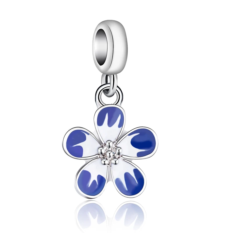 Модные хрустальные подвески в виде цветов Микки Мауса бусины подходят для Pandora