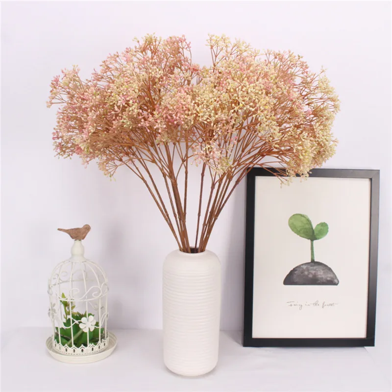 Искусственный гипсофила пластиковый поддельный цветок Декор для дома отеля