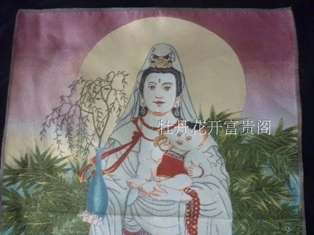 Китайская античная коллекция вышивка танка схема богини милосердия | Дом и сад