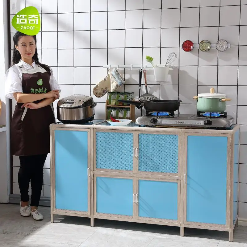 Шкаф простой в сборе экономичный кухонный шкаф для хранения многофункциональный