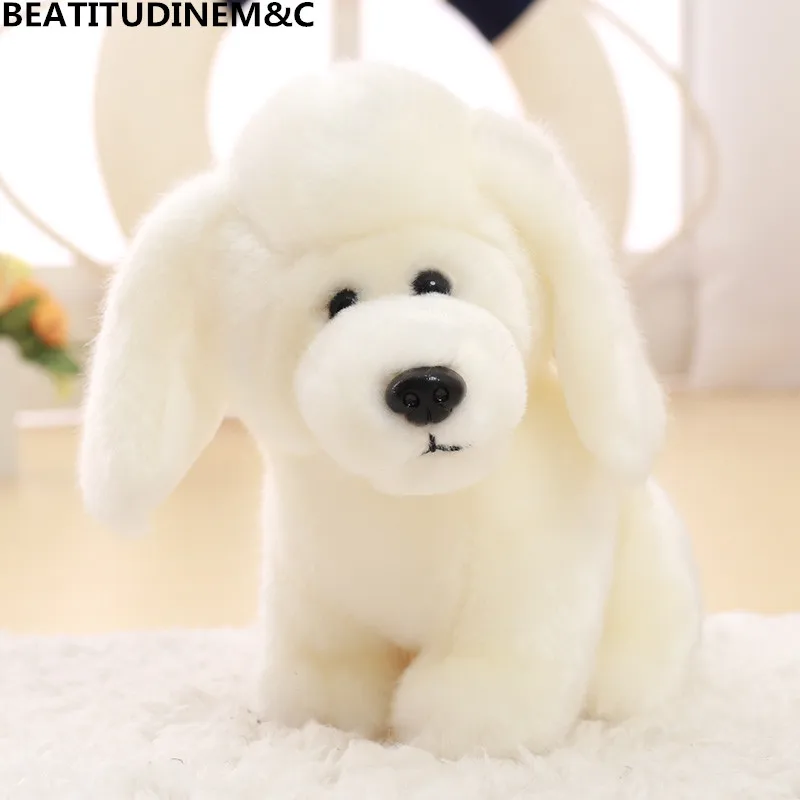 Игрушка мягкая в виде собаки породы немецкая овчарка, сенбернар, хаски, пудель, японская акита для детей домашний декор Рождество G.