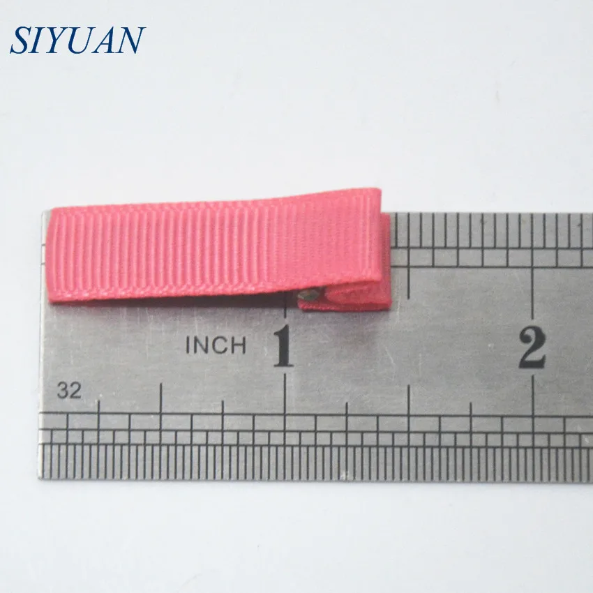 60pcs/lot high quality 1.38 inch Mini DIY Satin Ribbons Clips Girl Colorful Alligator Hair pins JZ03 |