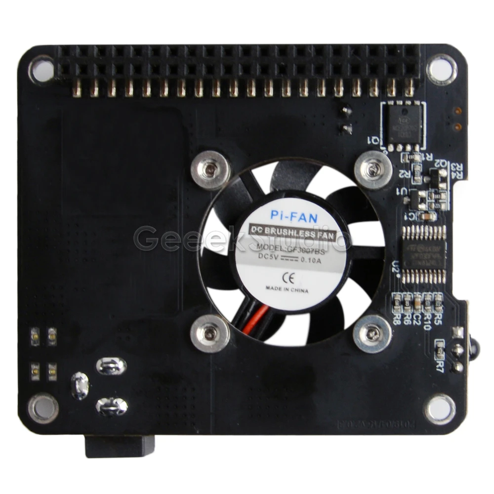 Плата питания DockerPi для Raspberry Pi 4B и 3B+ и все платформы питания с безопасным выключением автоматического охлаждения вентилятора плата расширения