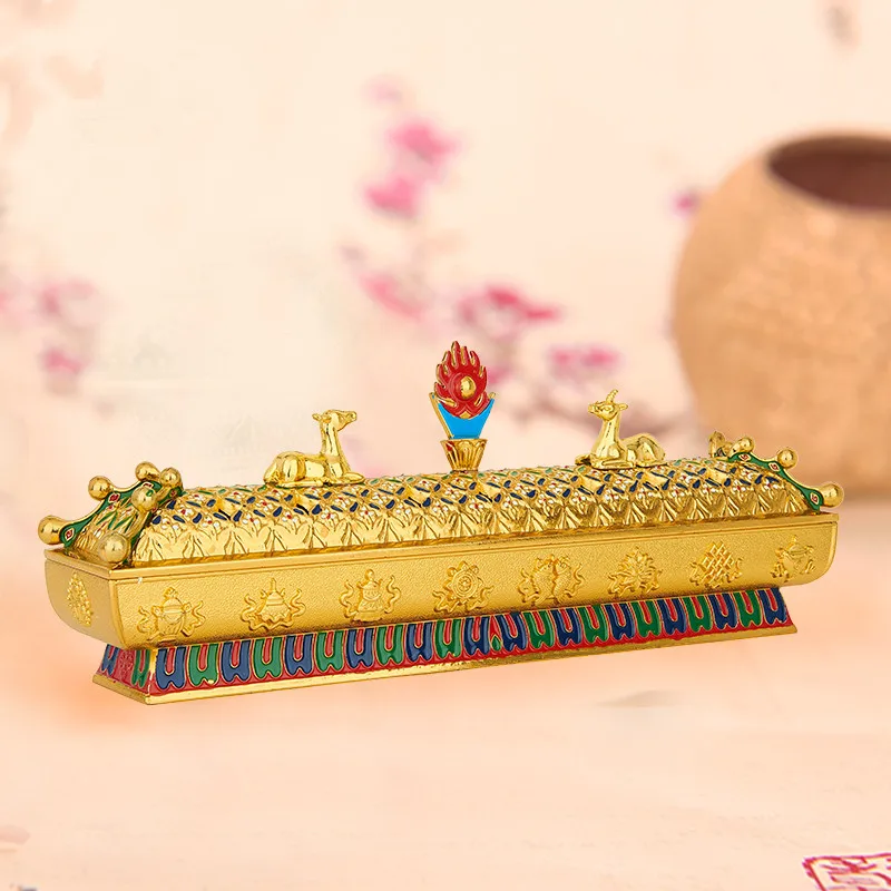 Буддистские товары золоченые цветные рисунки Восемь благоприятных лежа