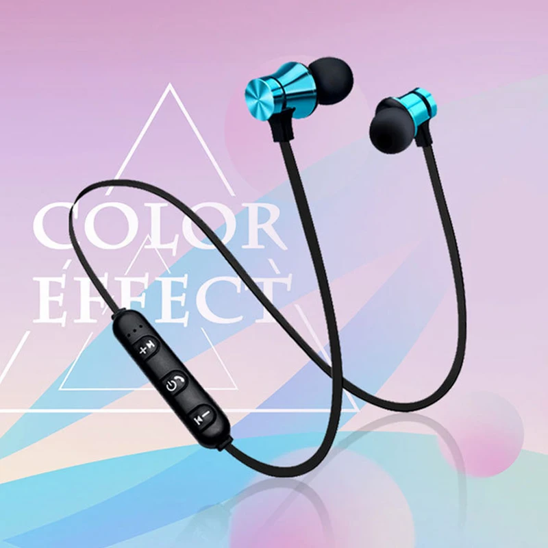 Magnetic Bluetooth4.2 Earphone in ear Stereo Sports Waterproof Earbuds Wireless Headset with Mic for Mobile Phones | Электроника