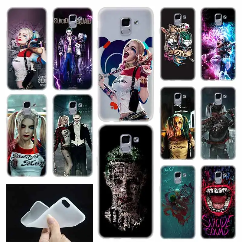 Мягкий чехол из ТПУ для samsung Galaxy J6 J8 J3 J5 J7 J4 Plus EU Prime Pro Ace j610 Joker and Harley Quinn