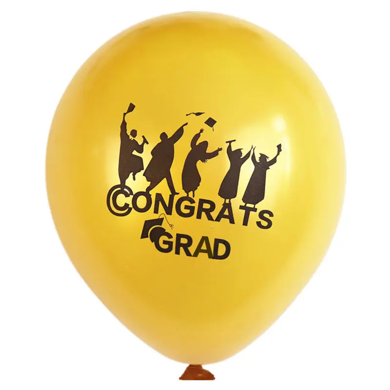 10 шт. Congrats выпускные латексные воздушные шары класса 2019 розовое золото черный