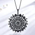 UMCHO Hyperbole, драгоценный камень, черная шпинель, ожерелье, подвески, Твердое Серебро 925 пробы, женское ювелирное изделие для женщин, подарок, хорошее ювелирное изделие