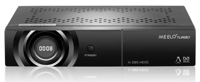 MEELO+ TURBO DVB-T2 DVB-C DVB-S2 Linux Satellite Receiver 7 Segment- 4 Digits Display Processor 1080P Full HD Receptor STB