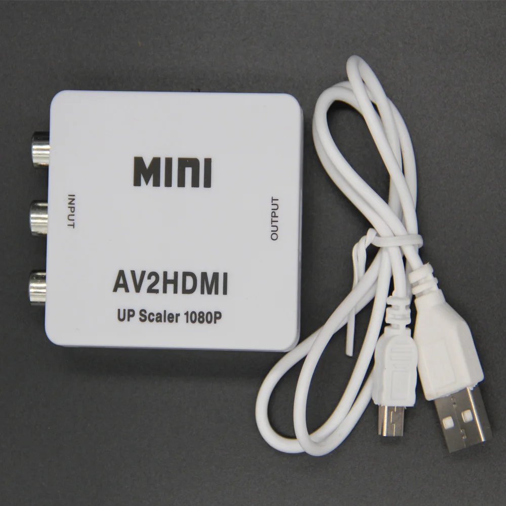 Мини конвертер AV в HDMI совместимый с RCA CVBS к адаптер для HD TV PS3 PS4 DVD Xbox