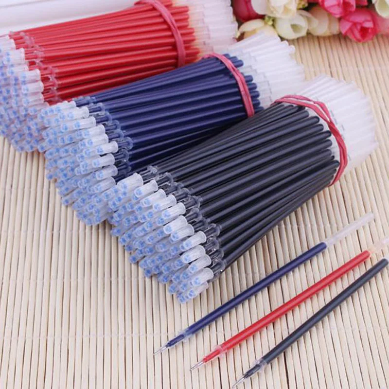 Стержни гелевые для ручек стержни 100 шт./лот|office & school supplies|gel ink pengel pen refill |