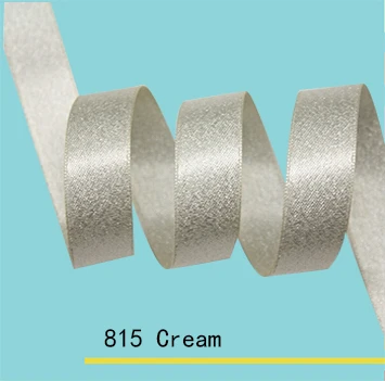 

7/8" inch Satin Ribbon With silver filaments 14 colors in stock