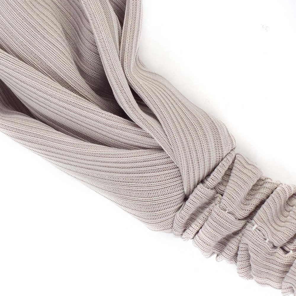 

Women's Twisted Knotted Striped Headband Summer Plain Color Wide Stretch Hair Band for Girls Elastic Turban Spa Headbands DQ479C