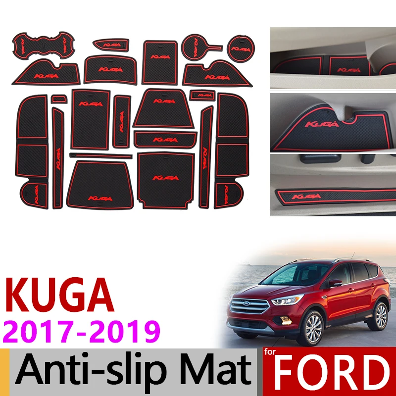 Противоскользящий коврик для разъема ворот резиновые подставки Ford KUGA 2017 2018 2019