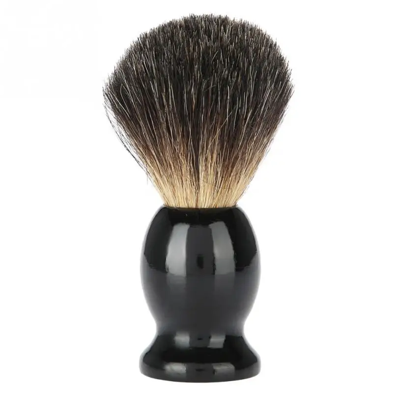 Barber Men's Hair Shaving Brush Razor with Wood Handle for men Salon Men Facial Beard Cleaning Appliance Shave Supply Tool | Красота и