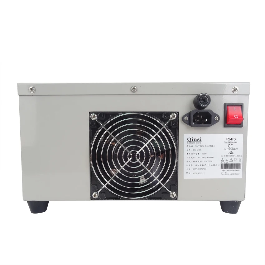 

QS-5100 600W Automatic Lead-Free Reflow Oven for SMD Rework, solder area 180*120mm 110v 220v