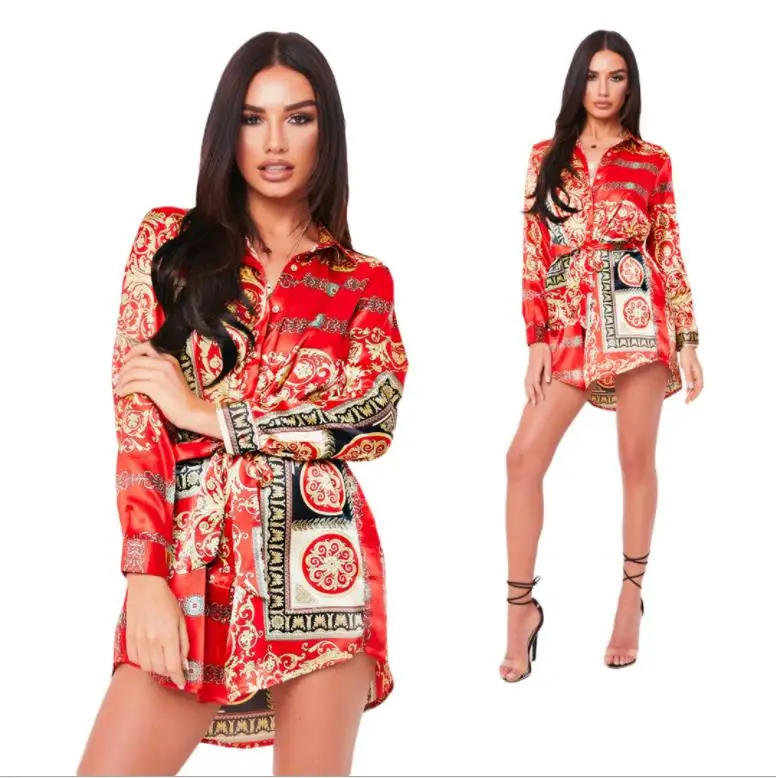 2018 Fertilizer increased African Women Clothing Dashiki new printed nightclub style one-piece dress |