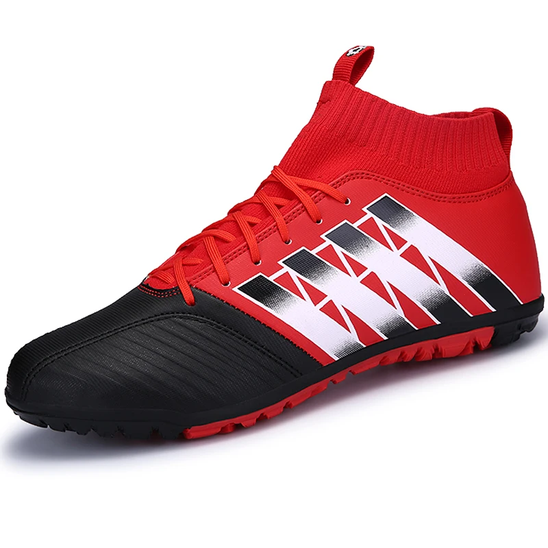 

High Top Sock Men Soccer Shoes Cleats Rubber Ankle Sneakers Male Football Boots Turf Mens Trainers Shoes Zapatillas Chaussure