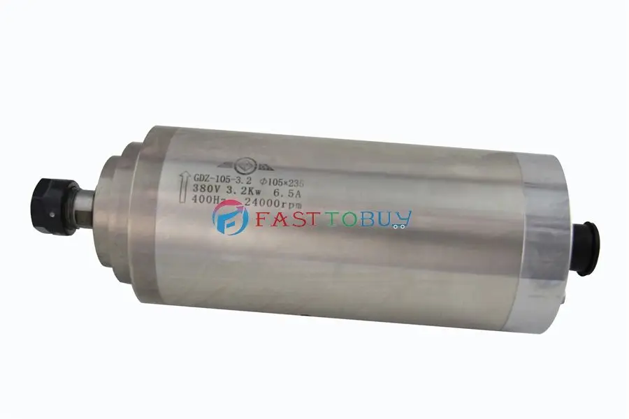 3.2KW 1.23NM 380V 7A 400 Гц 105*235 мм ER20 6 24000 об/мин двигателя шпинделя гравировка GDZ105 3.2 (380