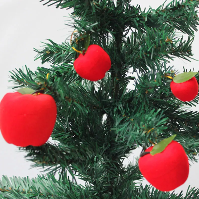6 цветов красные яблоки 2020 рождественские украшения для дома Рождественская елка