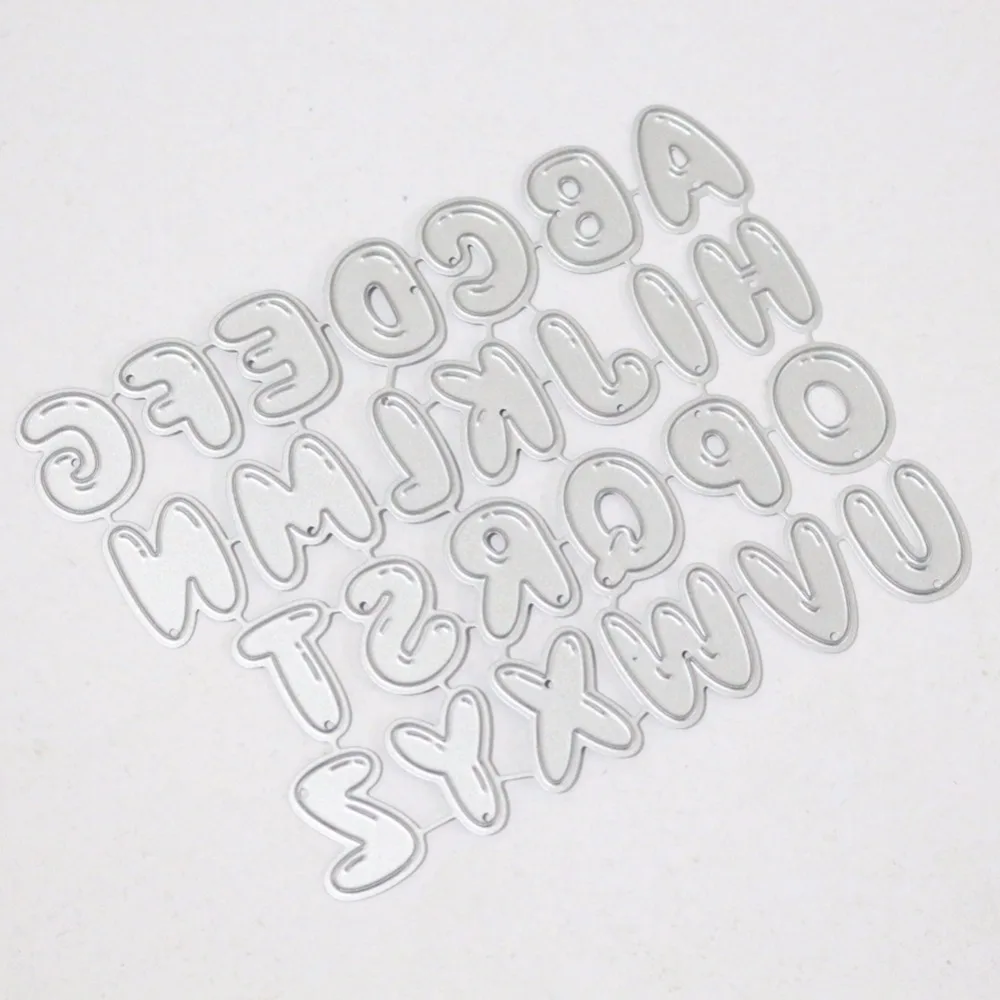 &quotA ~ Z&quot металлические режущие штампы с надписями DIY трафарет ручной Скрапбукинг