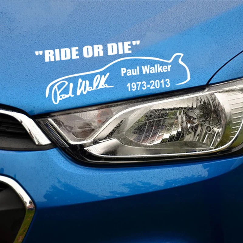 RIDE OR DIE павлин ходунки крутая фирменная автомобильная наклейка модная оконная
