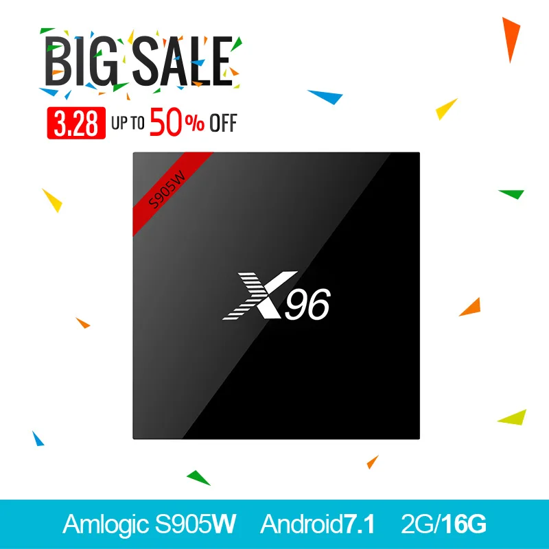 X96 Android 7 1 ТВ коробка последняя версия 18 0 Amlogic S905W г/2 г 8 г/16 Поддержка 2 4 ГГц WiFi HD к