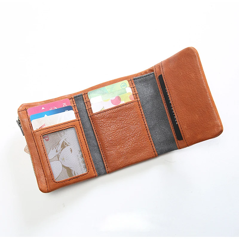 Оригинальный кошелек ручной работы из натуральной кожи мужской для монет