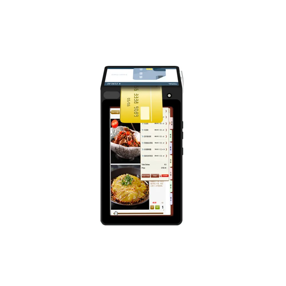 7-дюймовый портативный планшет Android POS-терминал 58 мм принтер сканер штрих-кода POS