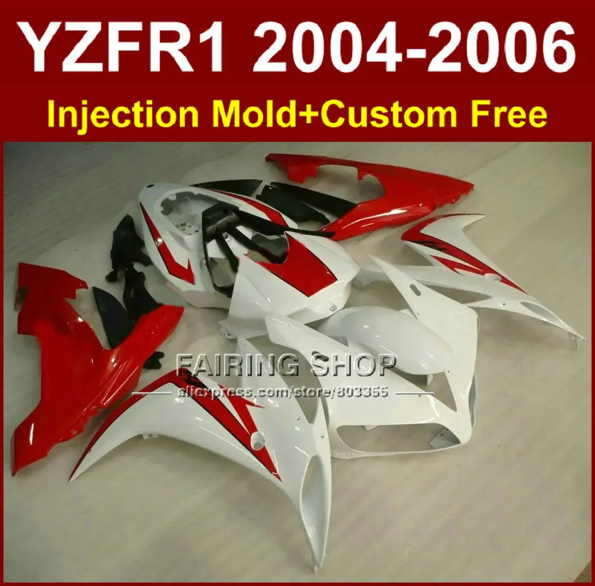Комплект обтекателей из АБС пластика высокого качества для YAMAHA 2004 2005 2006 YZFR1 YZF1000 YZF