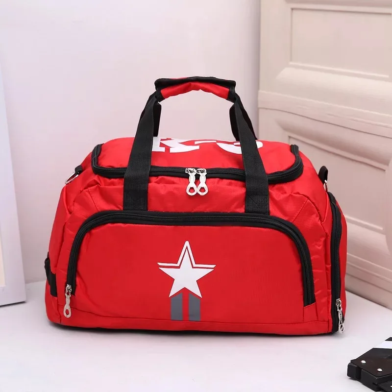 Red Small Большая вместительная нейлоновая спортивная сумка, сумка для спортзала для мужчин и женщин, для фитнеса, для путешествий, тренировок, упражнений, сумки-мессенджеры для спорта WX073 - Цвет: Red Small
