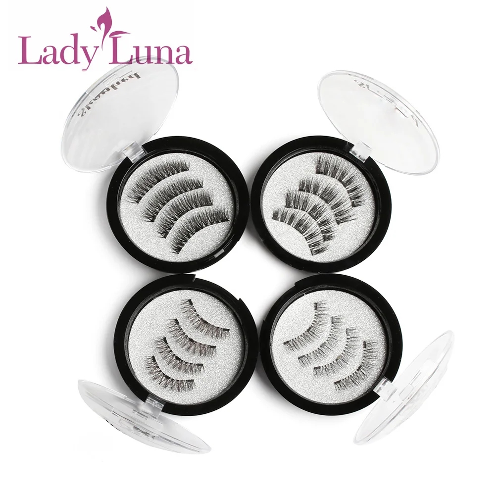 1 Набор 3D тройное магнитное шелковое волокно полное покрытие натуральные