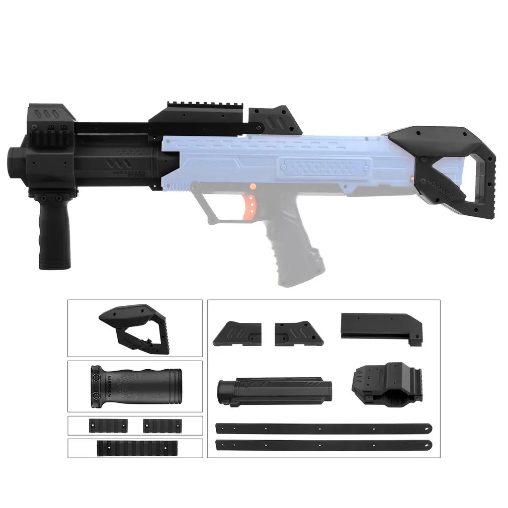 Рабочий ABL-W001 3D печать № 150 черный захват выдвижные комплекты комбо для Nerf Rival Apollo XV700 модифицировать игрушечный пистолет аксессуары nerf мод