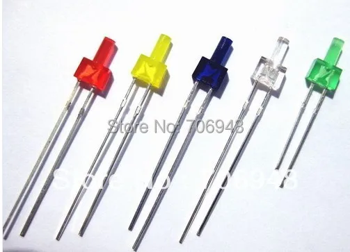 2mm Mixed color Mini LEDs &amp Free Resistors tower led 100pcs each good quality | Освещение