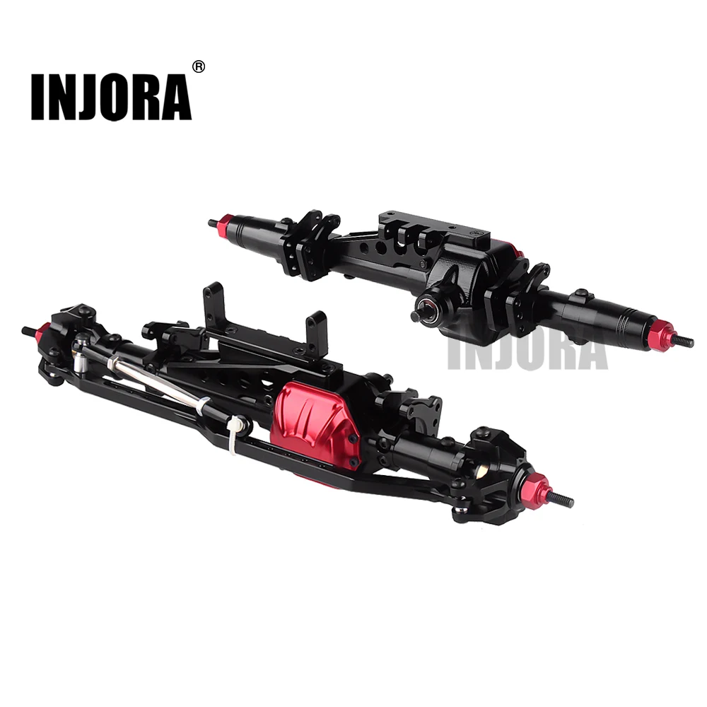 Передний и задний мост INJORA для радиоуправляемой машины 1:10 Rock Crawler Axial WRAITH 90018 90020