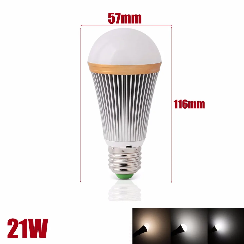 Светодиодный алюминиевый светильник с регулируемой яркостью E26 E27 9 15 21 110 220 В |