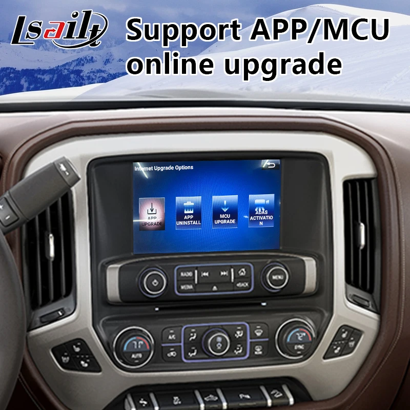 Lsailt Android навигационный интерфейс для Chevrolet Silverado Mylink System 2014 2019 с Waze Google auto carplay|GPS