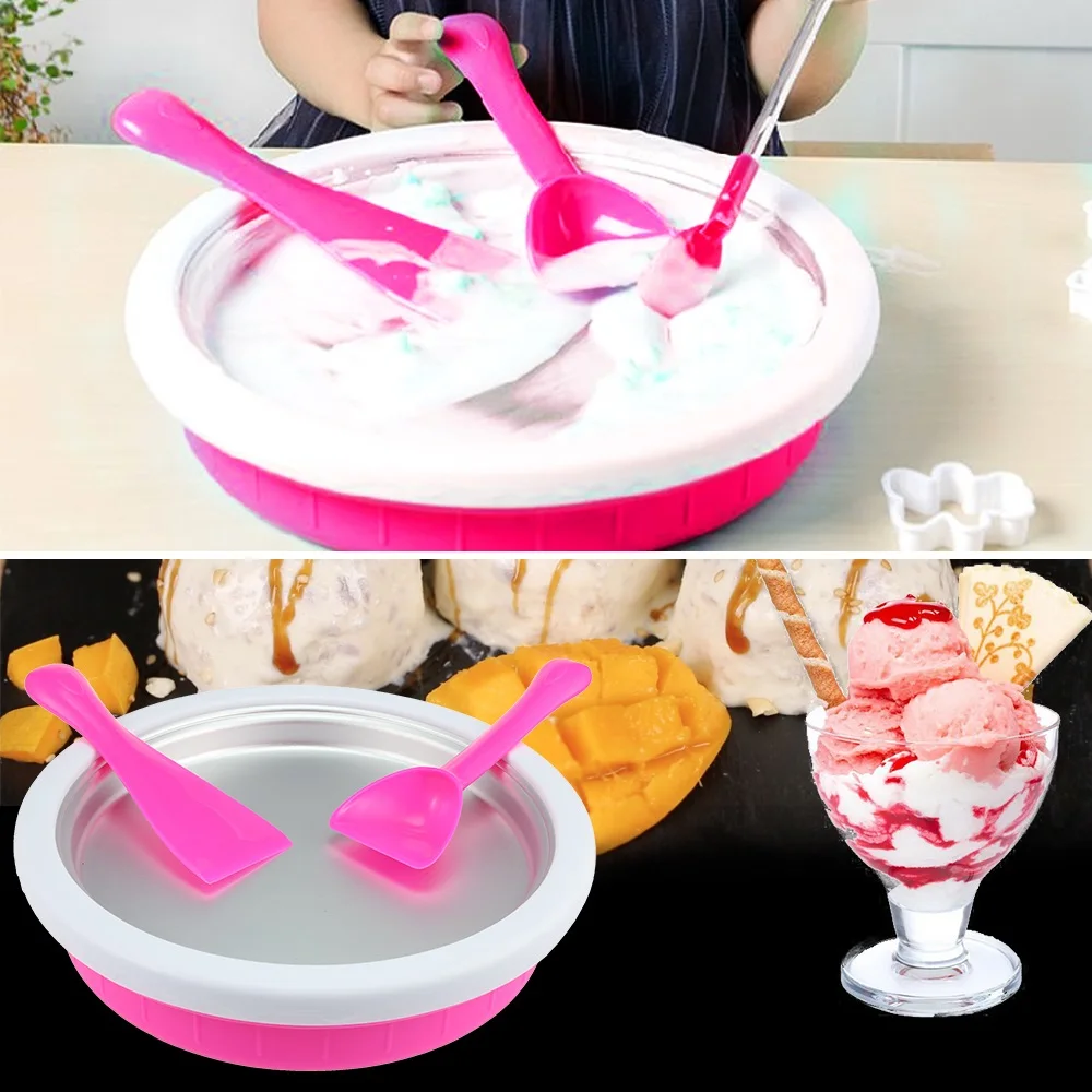 Жареные кубики льда DIY мороженого для детей бытовая машина приготовления