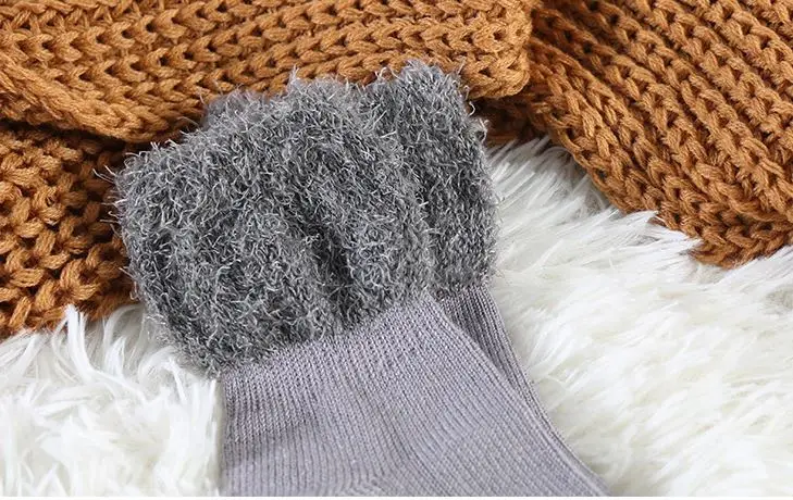 Однотонные зимние носки с перьями женские хлопковые теплые Calcetines Mujer Skarpetki Damskie