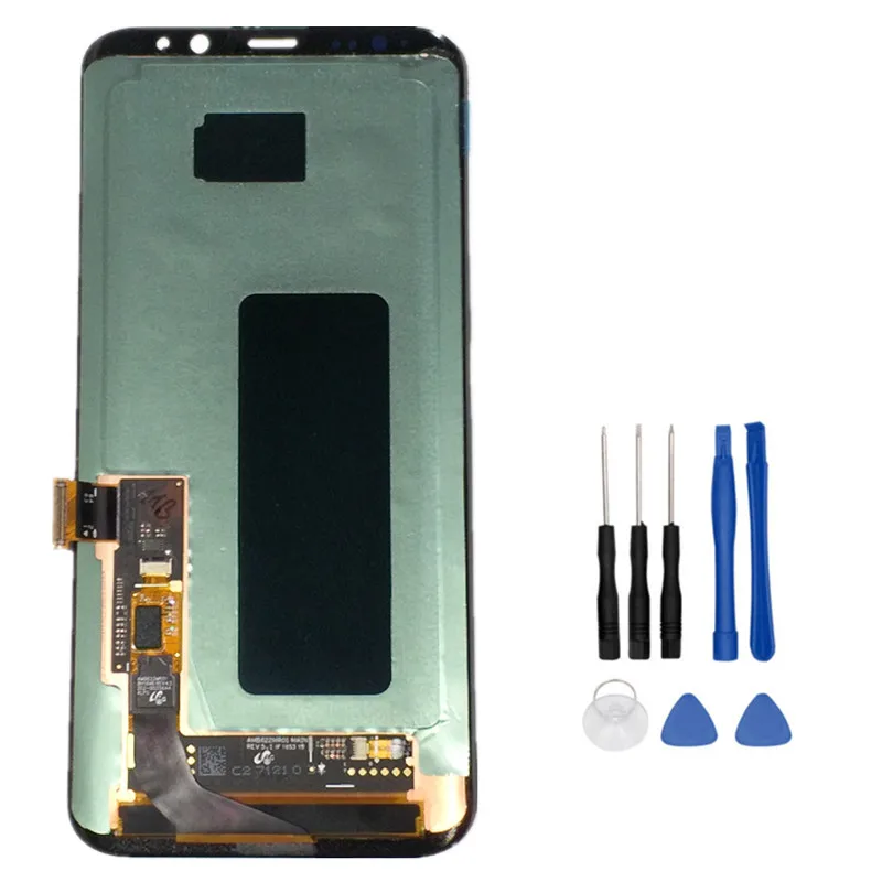 100% рабочие запасные части для Samsung Galaxy S8 Plus G955 G955FLCD дисплей + сенсорный экран с