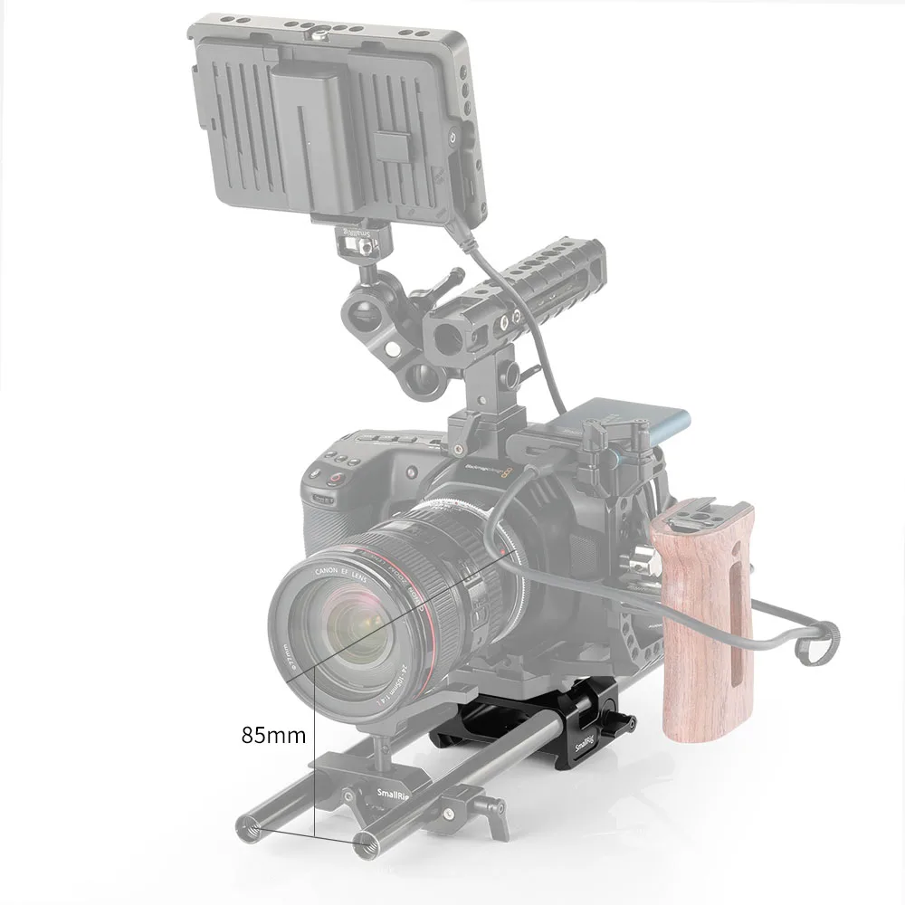 SmallRig штатив съемка БЫСТРОРАЗЪЕМНАЯ опорная пластина для BMPCC 4 K(SmallRig клетка 2255 Совместимость) пластина комплект с Arri ласточкин хвост-2267