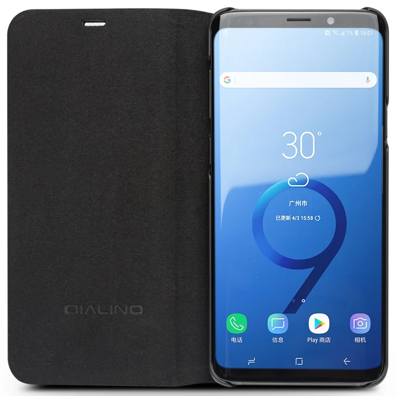 Акция для Samsung Galaxy S9 Plus QIALINO брендовый чехол из натуральной телячьей кожи
