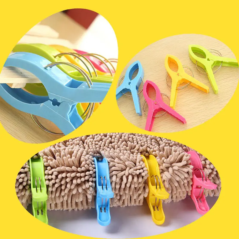 Новый 4 шт яркий цвет большой пластиковый пляжный инструмент для полотенец|towel