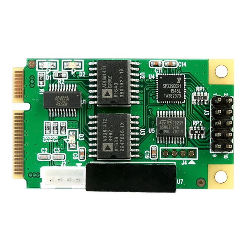 Mini PCIe USB к RS422 RS485 порт карты для Intel ITX PCI-E RS-422 485 контроллер | Компьютеры и офис