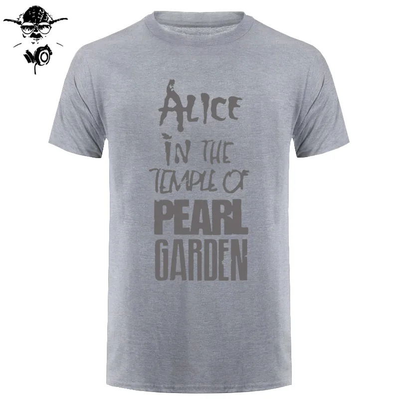 Футболка Alice In Chains, футболка, Алиса в храме жемчужного сада, Мужская модная футболка, летние мужские футболки, футболка с принтом - Цвет: gray gray