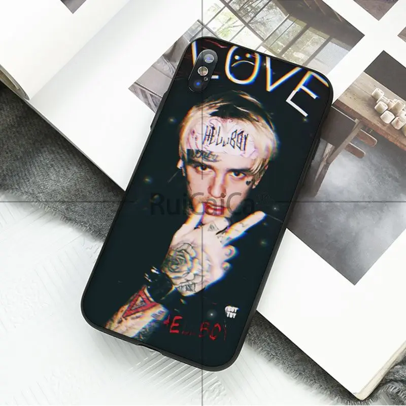 A3 Ruicaica рэпер Lil Peep черный мягкий чехол для телефона для iPhone 5 5Sx 6 7 7plus 8 8Plus X XS MAX XR - Цвет: A3