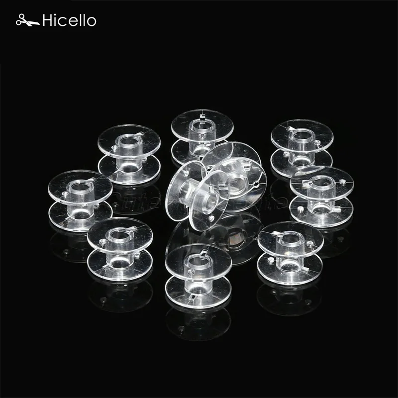 Hicello 10 шт./пакет пластиковый швейный инструмент нить пустые катушки прозрачные