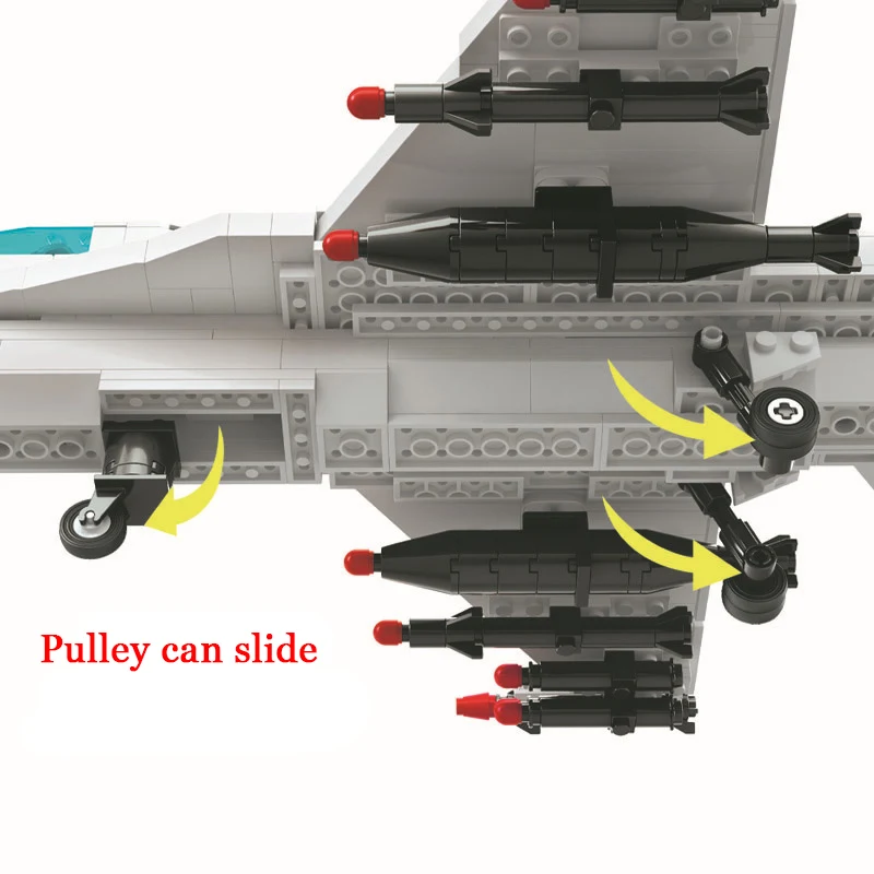 8030 580 шт. Thunder Air Force F-16 Истребитель строительный Конструкторы DIY образования кирпичи Игрушечные лошадки для детей прикольные подарки