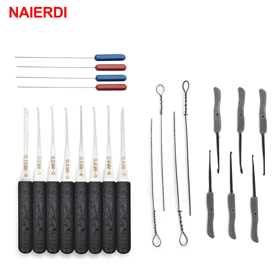 Набор отмычек NAIERDI для извлечения сломанного ключа из замка двери набор